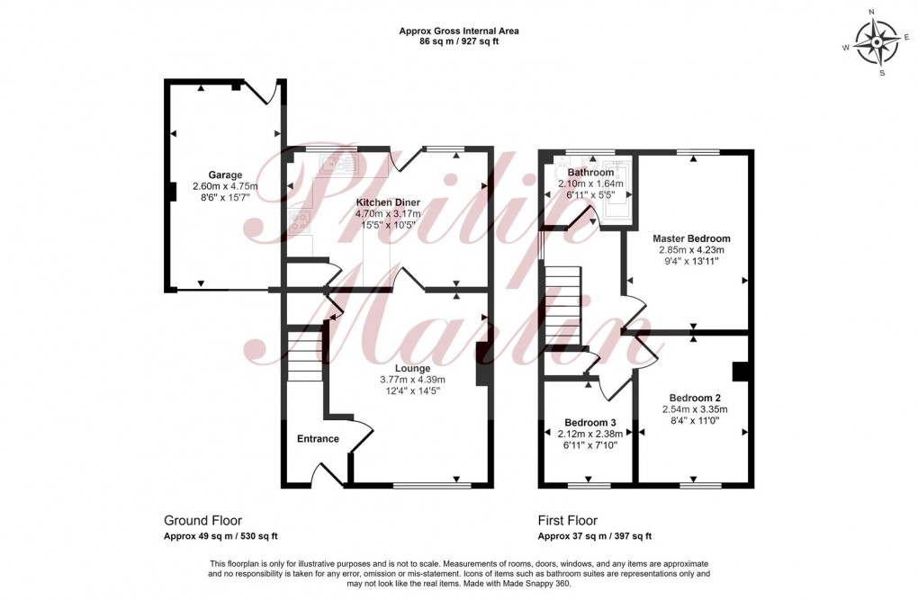 Floorplan for Carne View Road, Probus,