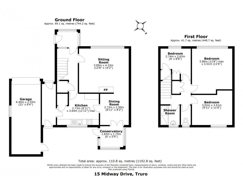 Floorplan for Midway Drive, Truro