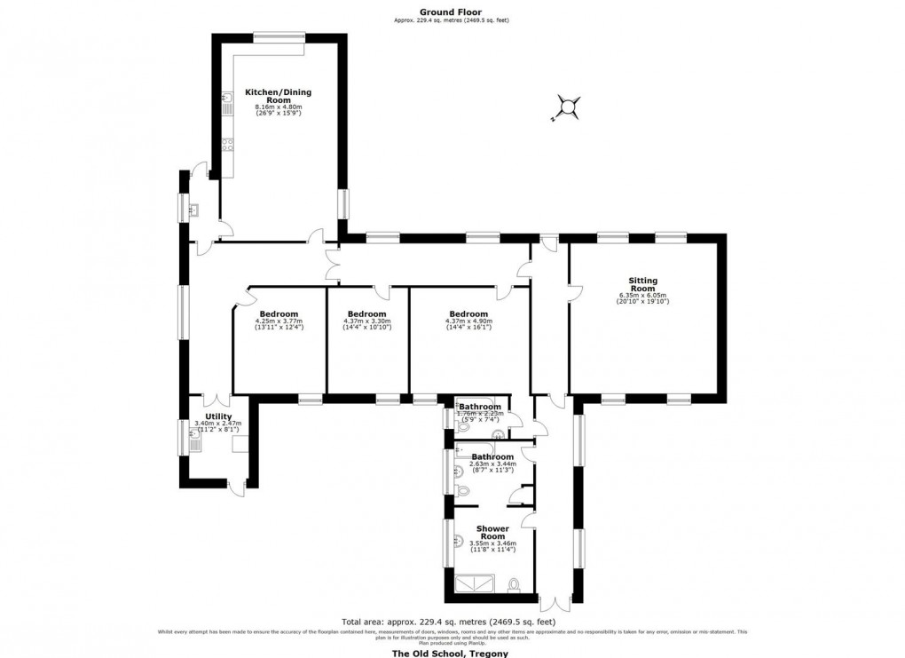 Floorplan for Fore Street, Tregony