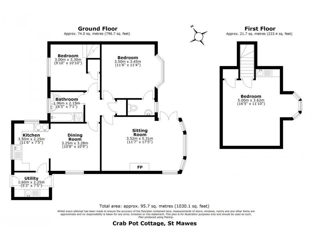 Floorplan for St. Mawes