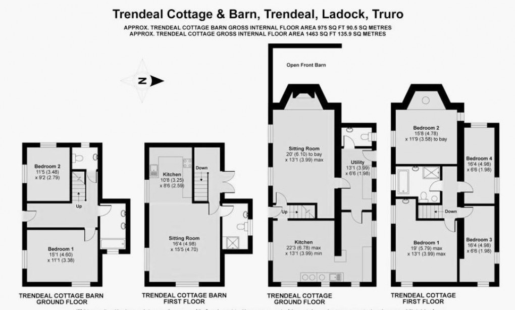 Floorplan for Trendeal, Ladock, Truro