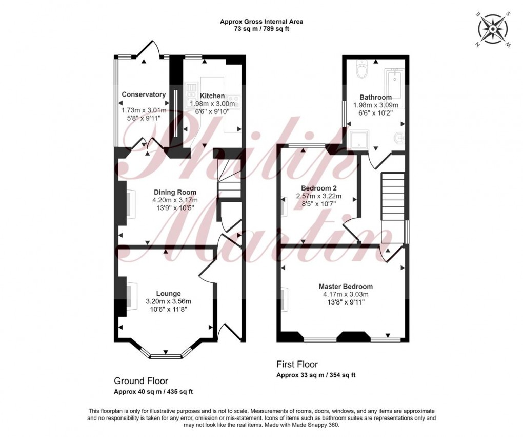 Floorplan for Higher Trehaverne, Truro