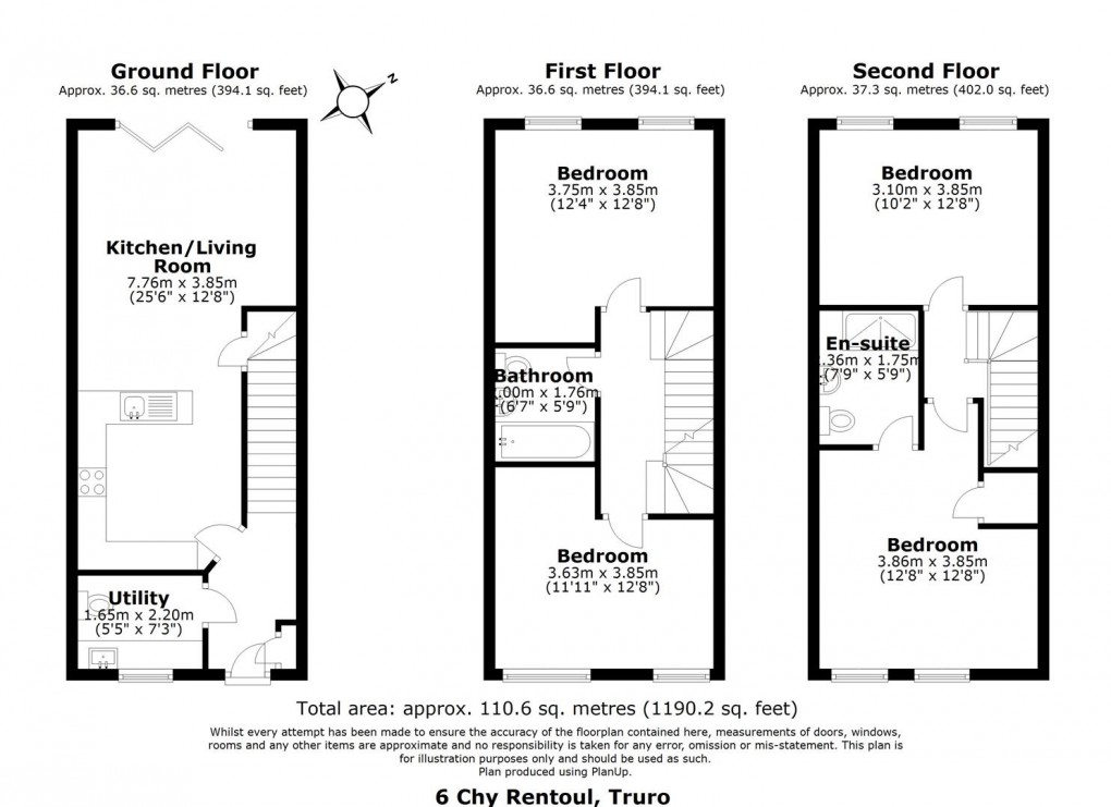 Floorplan for Tresawya Drive, Truro