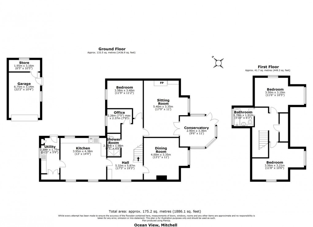 Floorplan for Higher Landrine, Mitchell