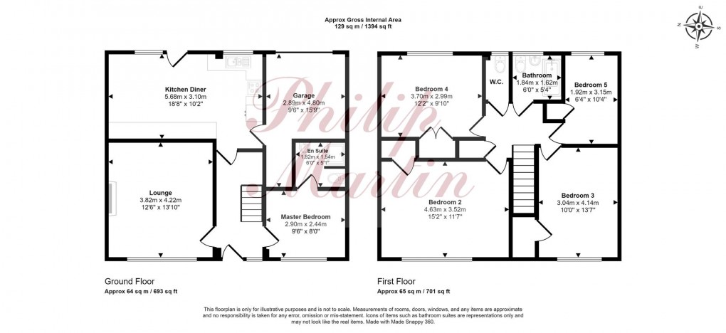 Floorplan for Beach Road, Porthtowan