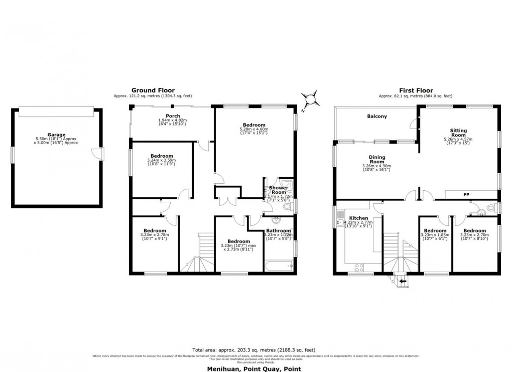 Floorplan for Point, Devoran, Truro