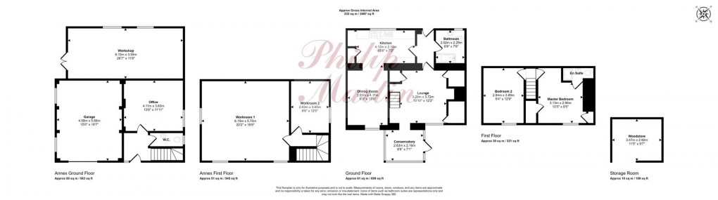 Floorplan for Baldhu, Truro