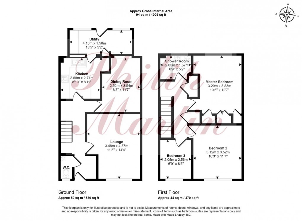 Floorplan for Warne Close, Tregony