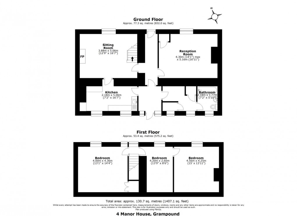 Floorplan for Fore Street, Grampound