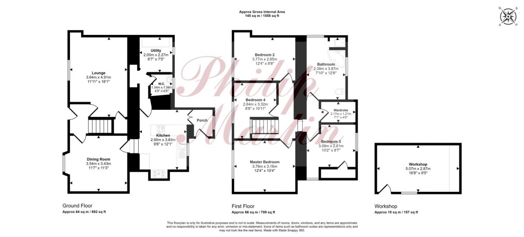 Floorplan for St. Ewe, St. Austell