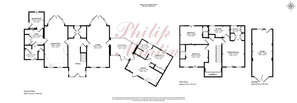 Floorplan for Coombe, St. Austell