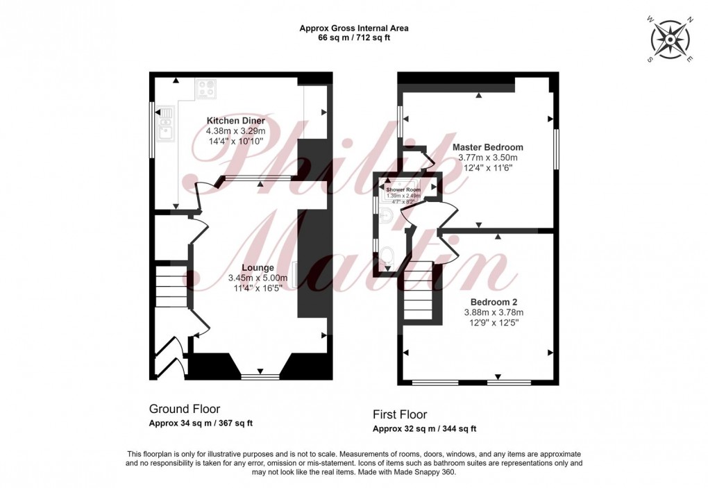 Floorplan for Kings Road, St. Mawes