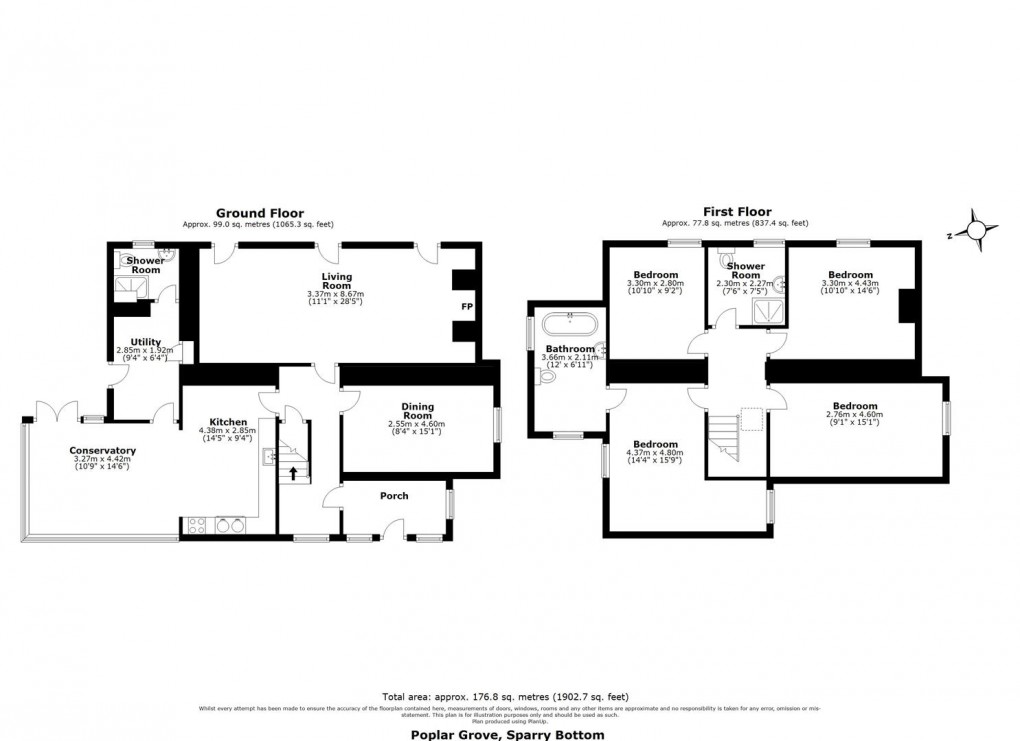 Floorplan for Sparry Bottom, Carharrack