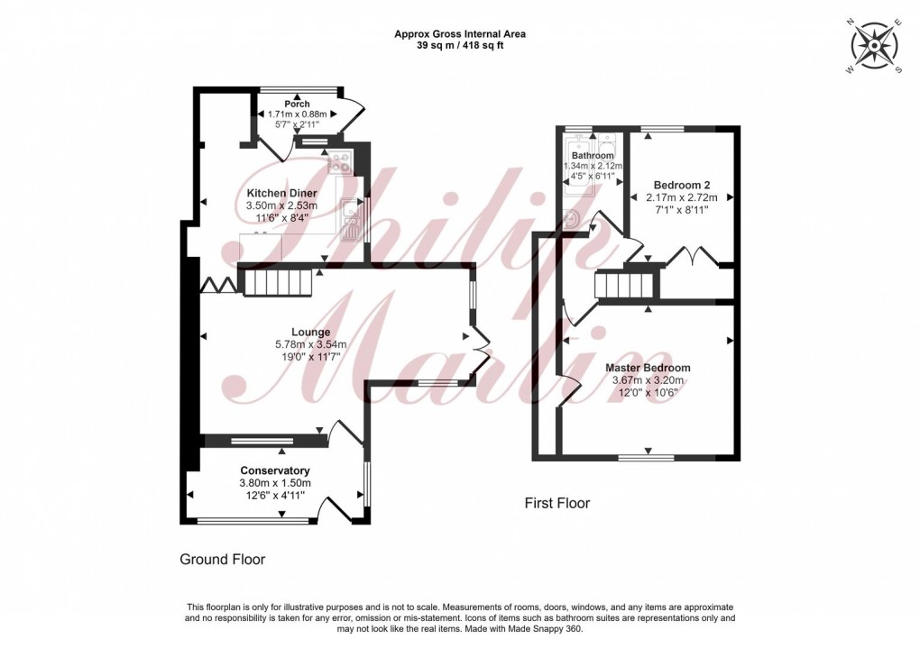 Floorplan for Coosebean, Truro