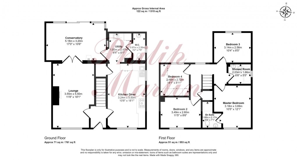 Floorplan for The Green, Probus