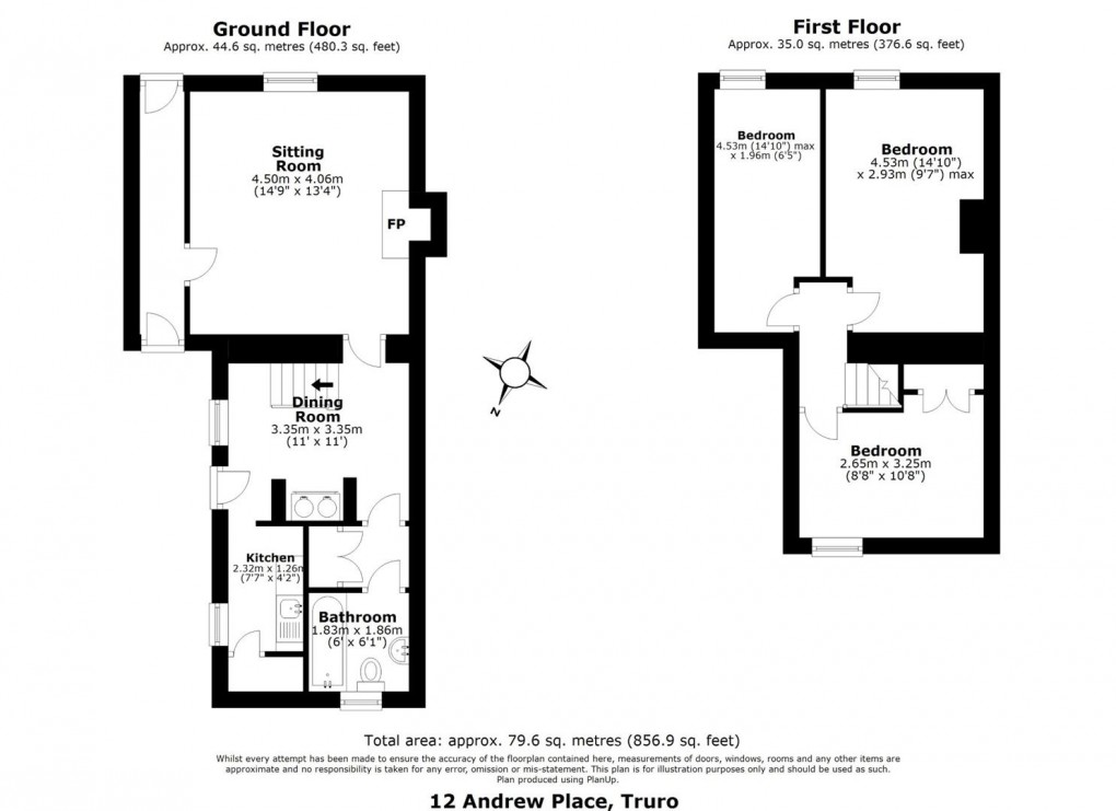 Floorplan for Andrew Place, Truro