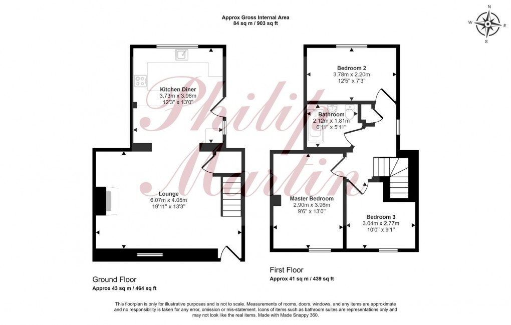 Floorplan for College Row, Probus