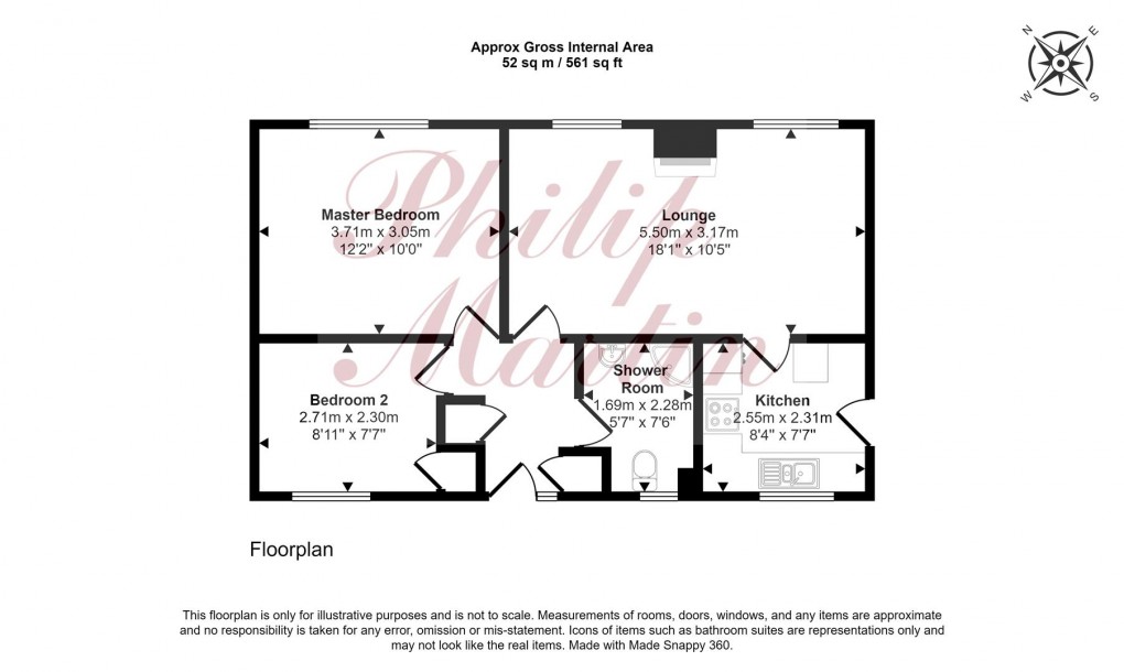 Floorplan for Church View Road, Probus