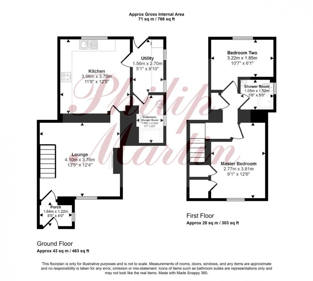 Floorplan for East Hill, Blackwater, Truro