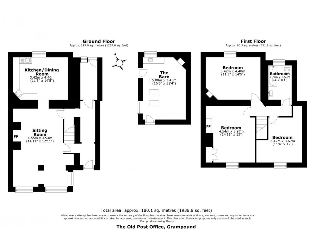 Floorplan for Fore Street, Grampound