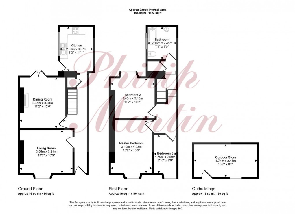 Floorplan for Edward Street, Truro