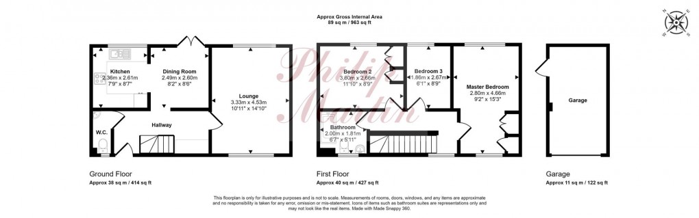 Floorplan for Gwel An Nans, Probus