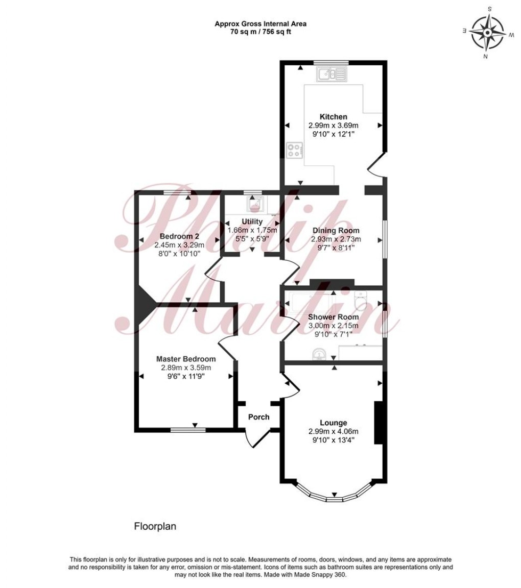 Floorplan for Tresawls Avenue, Truro