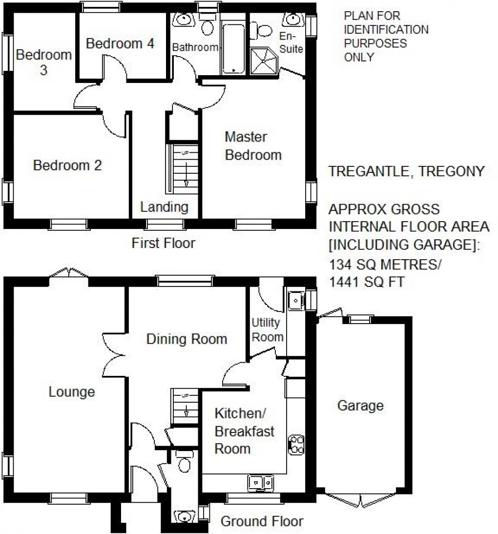 Floorplan for Tregony, Gateway to the Roseland.