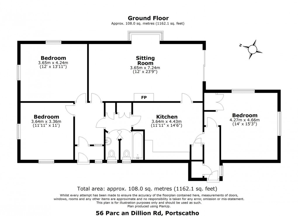 Floorplan for Portscatho