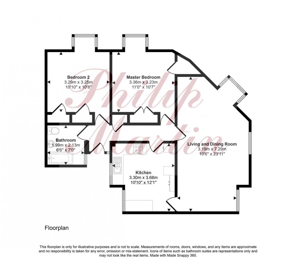 Floorplan for Benson Gardens, Truro