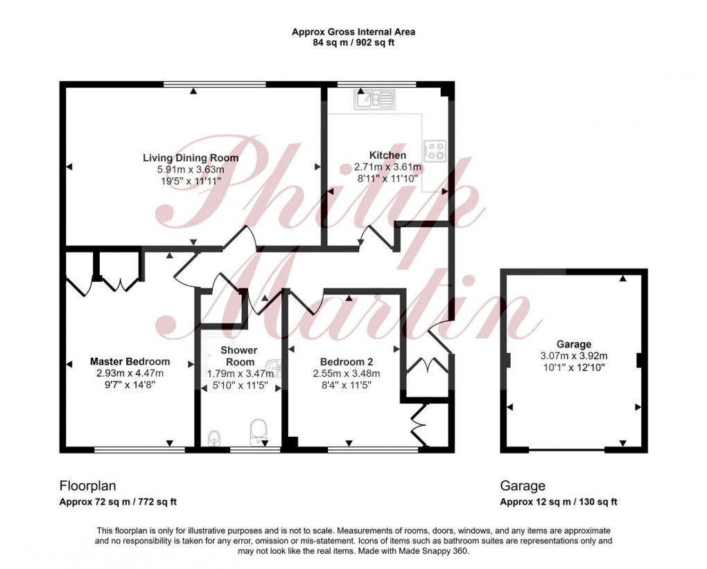 Floorplan for Elm Court Gardens, Truro