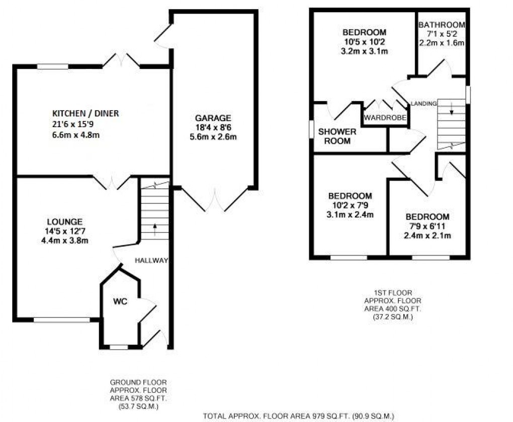 Floorplan for Carne View Road, Probus