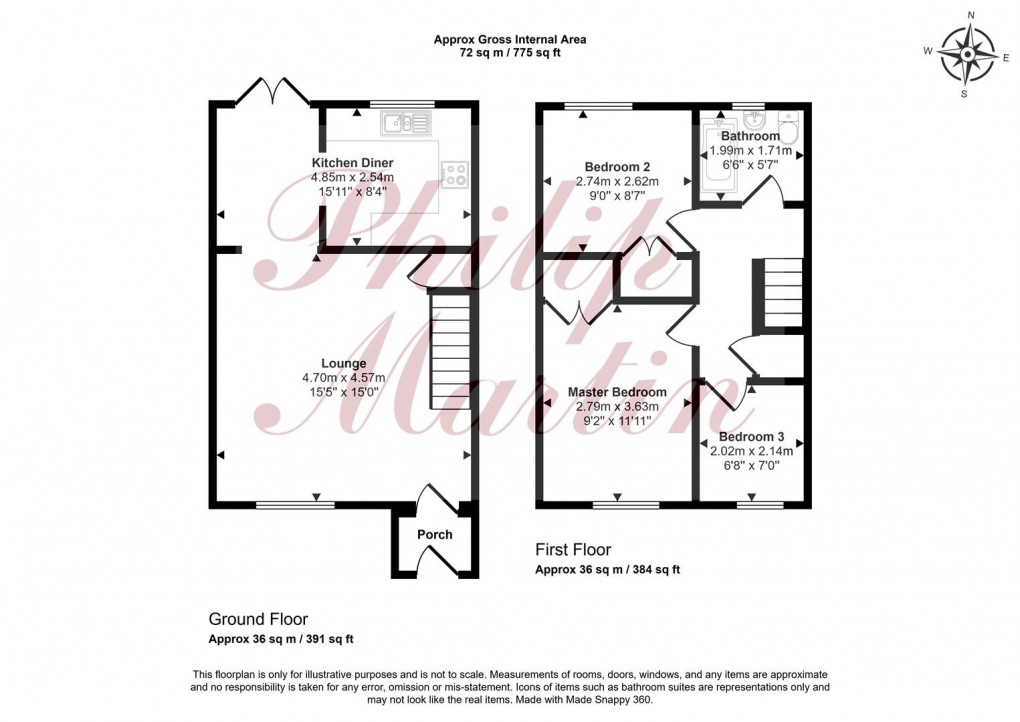 Floorplan for Fore Street, Probus