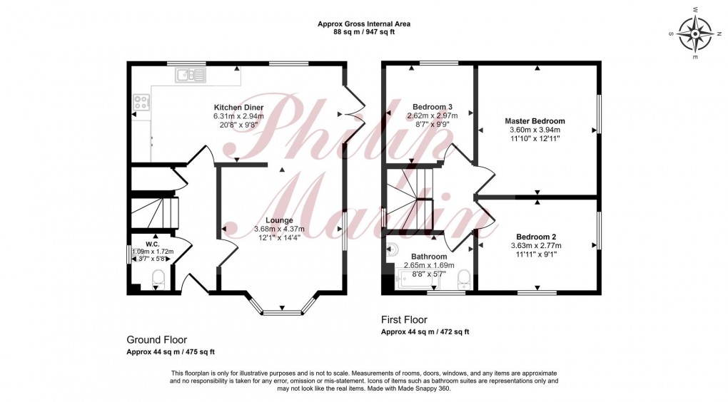 Floorplan for Fore Street, Grampound