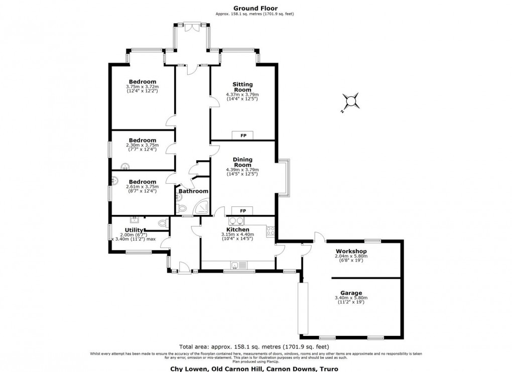 Floorplan for Old Carnon Hill, Carnon Downs