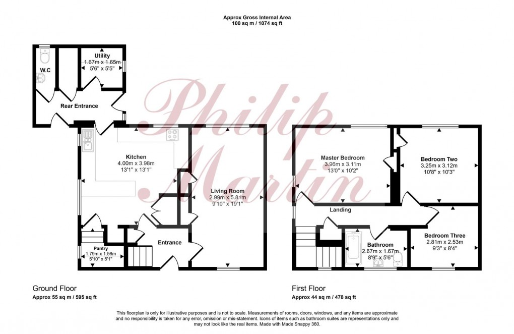 Floorplan for New Hill Estate, Grampound, Truro