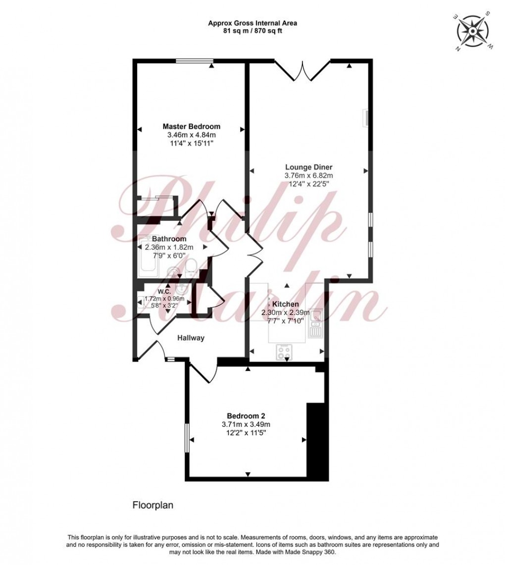 Floorplan for Tresawya Drive, Truro