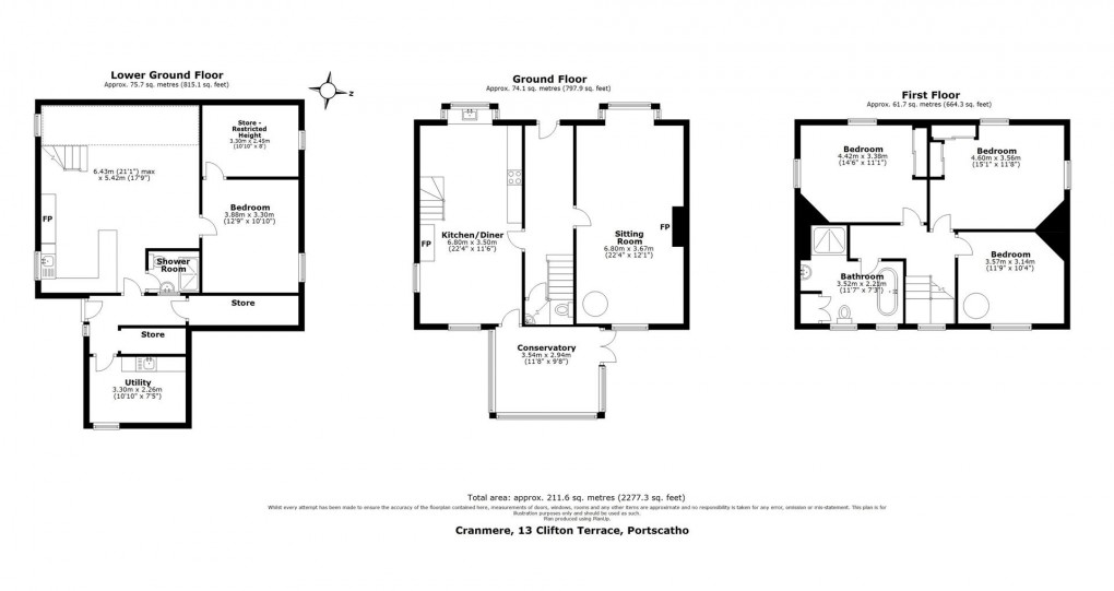 Floorplan for New Road, Portscatho