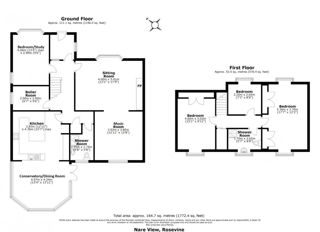 Floorplan for Rosevine, Roseland Peninsula